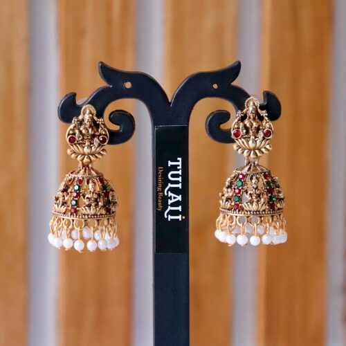 Lakshmi Pearl Cage Jhumka